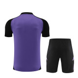 24/25 germany kids short -sleeved training suit Purple;