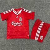 Retro 08/10 liverpool home kids kit