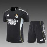 25/26 Real Madrid kids Short sleeve training suit black
