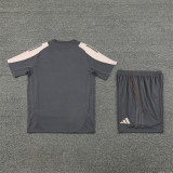 24/25 Real Madrid Short sleeve training suit dark grey