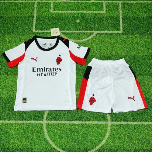 25/26 AC milan away kids kit