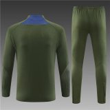 23/24 PSG Jordan Army green kids training suit