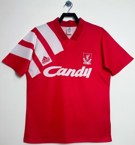 Retro 91/92 Liverpool home football shirt