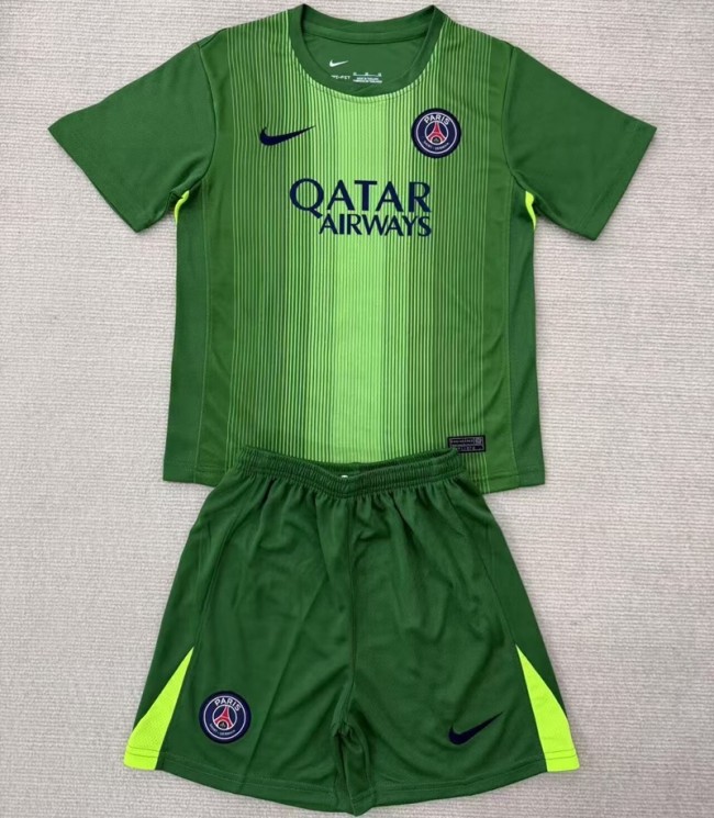 25/26 PSG Paris goalkeeper Adult Set green