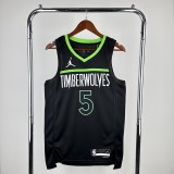 NBA Timberwolves #5 Edwards Basketball Jersey
