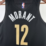 24  NBA Memphis Grizzlies MORANT #12  Basketball Jersey