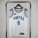NBA Timberwolves #5 Edwards Basketball Jersey