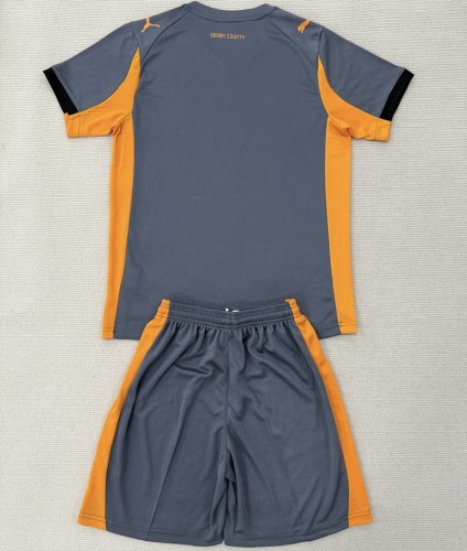 25/26 Derby County away kids kit