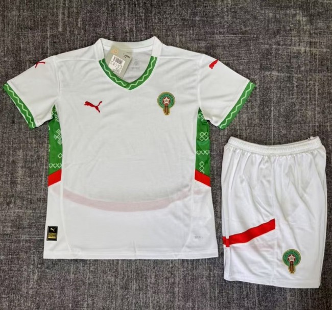 25/26 Morocco away kids kit