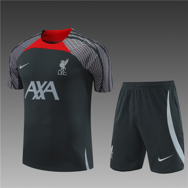 24/25 Liverpool Short sleeve Dark gray training suit