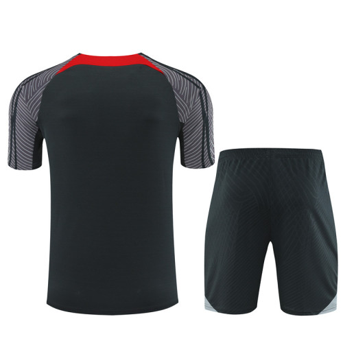 24/25 Liverpool kids Short sleeve Dark gray training suit