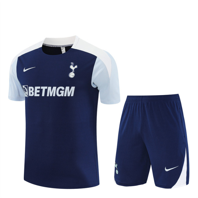 25/26 Tottenham Hotspur kids Short sleeve training suit blue