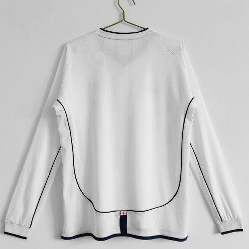 Retro 2002 England home Long sleeve