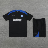 24/25 Inter Milan short -sleeved black training suit