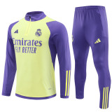 23/24 Real Madrid training suit Light yellow