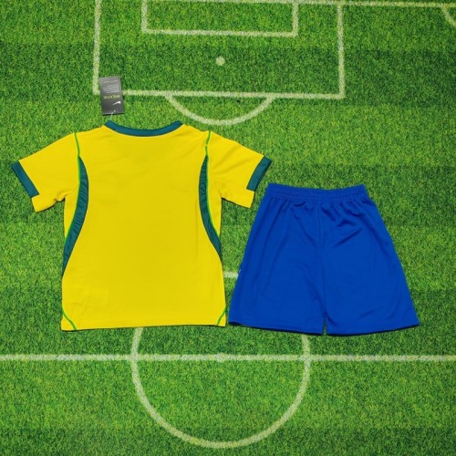 26/27 Brazil home kids kit football Jersey