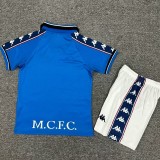 Retro 97/98 Manchester City home kids kit