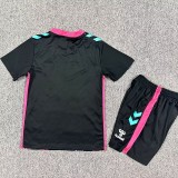 25/26 Sunderland goalkeeper kids kit black