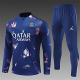 24/25 PSG Royal Blue Pink Jordan training suit
