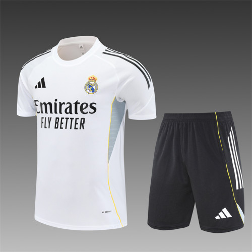 25/26 Real Madrid kids Short sleeve training suit white