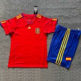 Retro 2010 Spain home champion kids kit