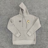 Retro Real Madrid plush hoodie