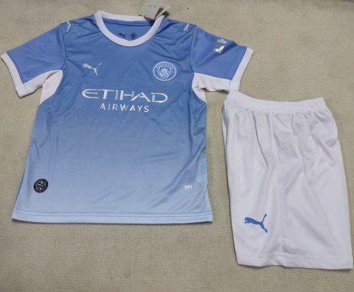 26/27 Manchester City home kids kit