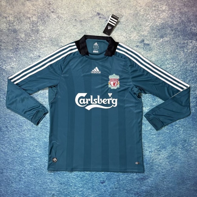 Retro 08/09 Liverpool away long sleeves football Jersey