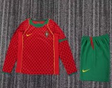 Retro 04 Portugal home kids kit long sleeves