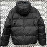 2025-26 Mens PSG Jordan Black Hooded Cotton Coat  CV002 AJ
