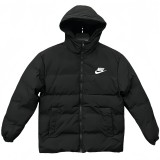 2025-26  NK Black Hooded Cotton Coat  XD9901