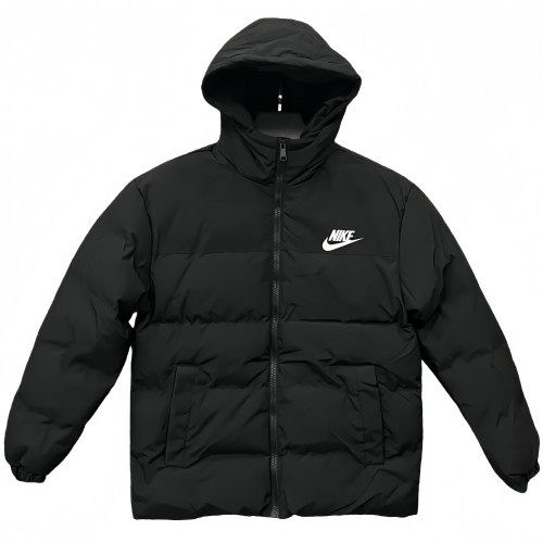 2025-26  NK Black Hooded Cotton Coat  XD9901