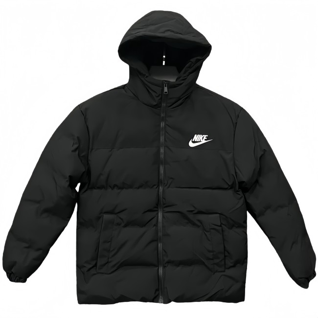 2025-26  NK Black Hooded Cotton Coat  XD9901
