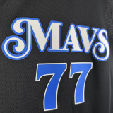 23-24 Dallas Mavericks DONCIC #77 Black City Edition Top Quality Hot Pressing NBA Jersey(V领)