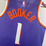 23-24 SUNS BOOKER #1 Purple Top Quality Hot Pressing NBA Jersey