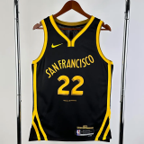 23-24 WARRIORS WIGGINS #22 Black City Edition Top Quality Hot Pressing NBA Jersey