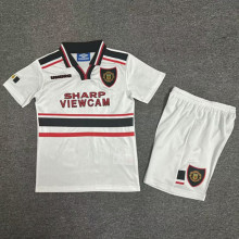1998-1999 Man Utd Away Retro Kids Soccer Jersey