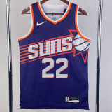 23-24 SUNS AYTON #22 Purple Top Quality Hot Pressing NBA Jersey