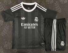 25-26 RMA Black GoalKeeper Kids Soccer Jersey