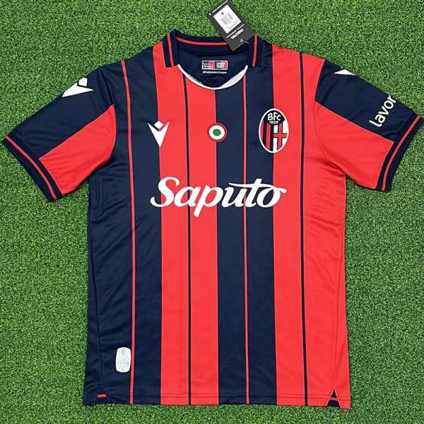 25-26 Bologna Home Fans Soccer Jersey 1:1 Thai Quality