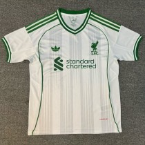 25-26 LIV White Green Special Edition Fans Soccer Jersey