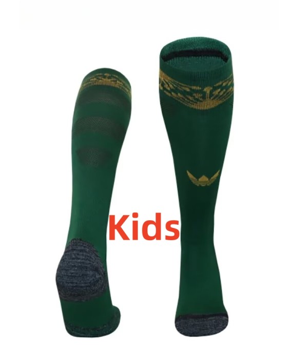 25-26 Mexico Gold Cup Green Kids Socks