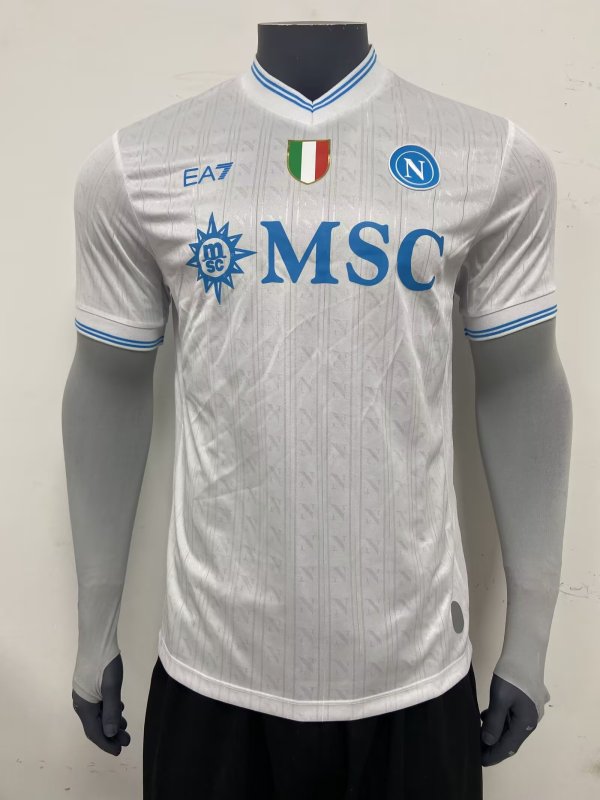 25-26 Napoli UEFA CL Away Player Version Soccer Jersey 1:1 Thai Quality (欧冠版)
