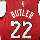 24-25 HEAT BUTLER #22 Red City Edition Top Quality Hot Pressing NBA Jersey (V领）