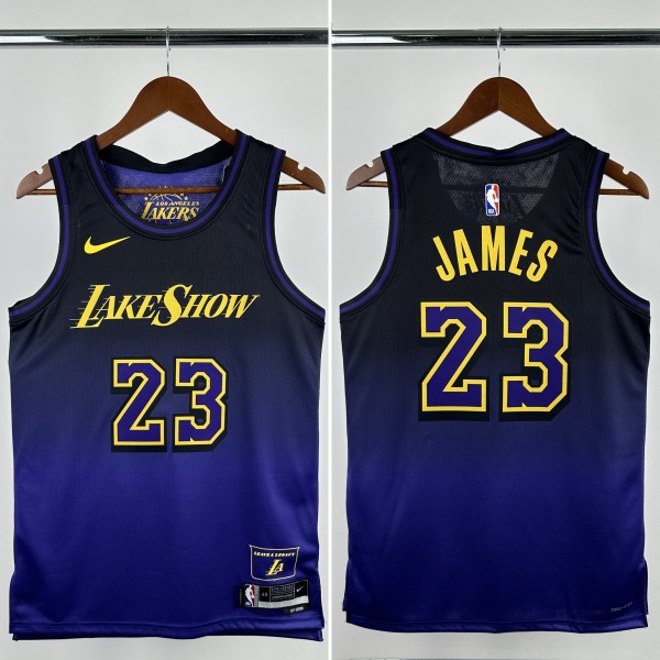 24-25 Lakers  Top Quality Hot Pressing NBA Jersey