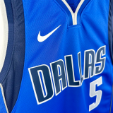 22-23 Dallas Mavericks RUSSELL #5 Blue Top Quality Hot Pressing NBA Jersey(V领)