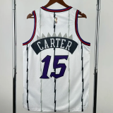 25-26 Raptors CARTER #15 White Retro Top Quality Hot Pressing NBA Jersey