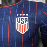 25-26 USA Away Player Version Soccer Jersey*四星