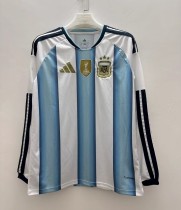 2026 World Cup Argentina Home Long Sleeve Fans Soccer Jersey (长袖)