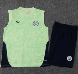 25-26 Man City High Quality Tank Top And Shorts Suit